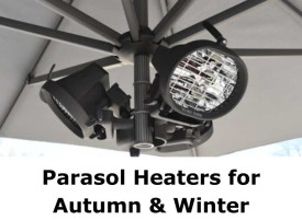 parasol heaters for autumn and winter