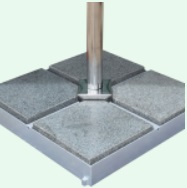 cross base with tiles