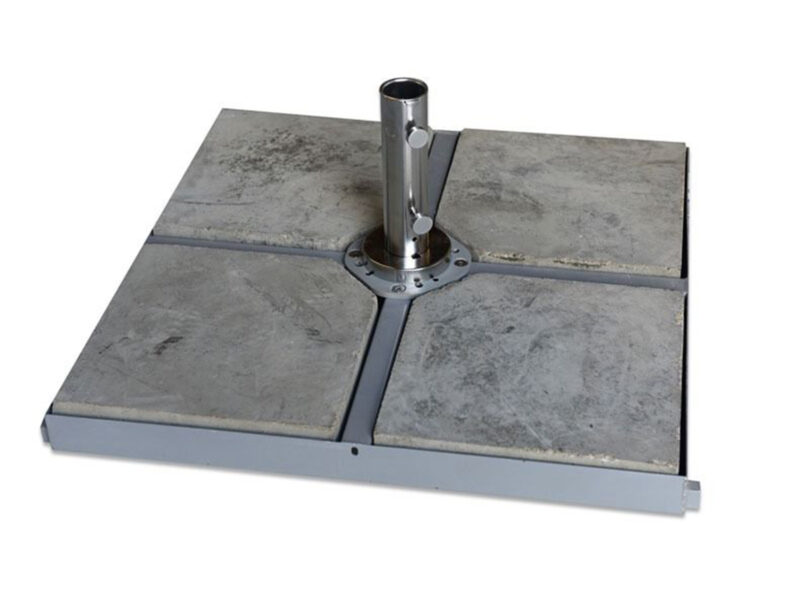 4 x 4 Metal Cross Heavy Parasol Base Frame (4x30kg Concrete Base)