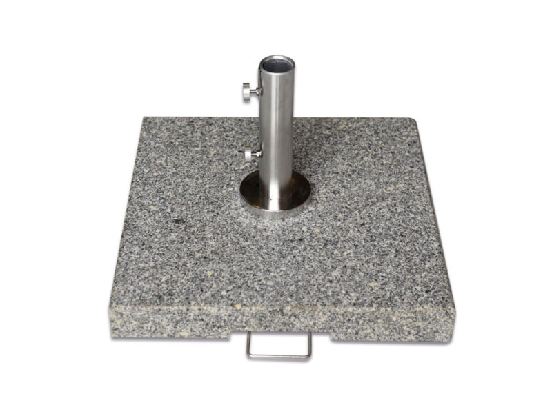 50kg Grey Granite Parasol Base with Premium Tube