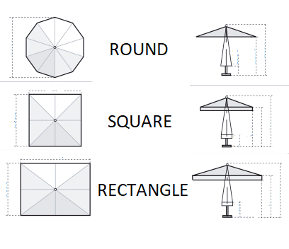 parasol shapes