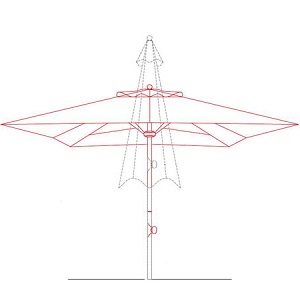 telescopic parasol