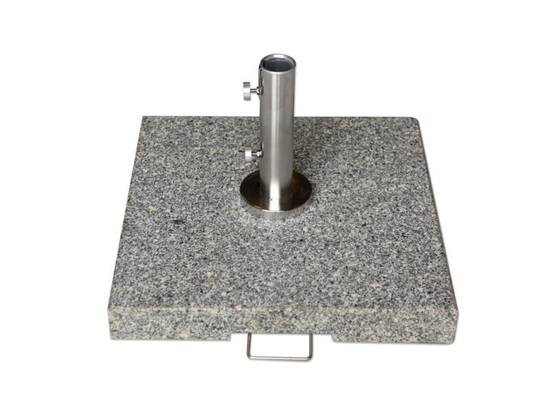 70kg Grey Granite Parasol Base with Premium Tube