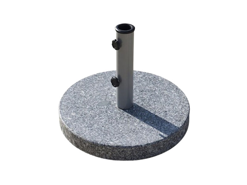 25kg Round Grey Granite Base with Tube