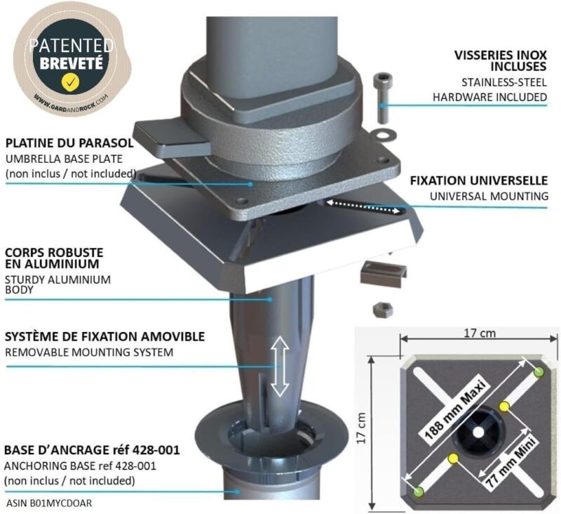 Gard&Rock - Base For Cantilever Parasol - Image 7